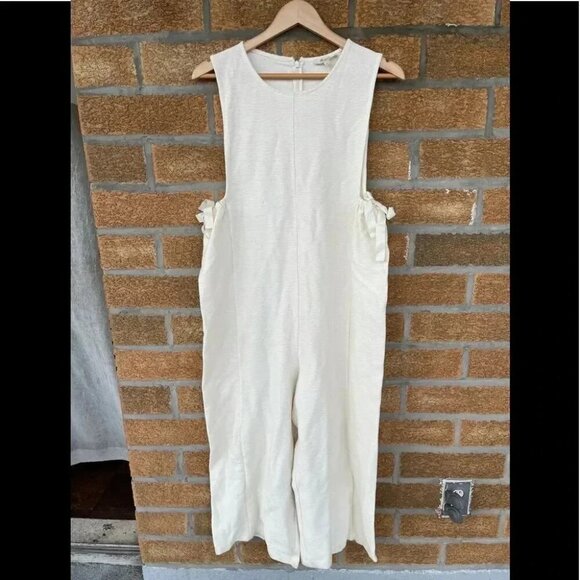 Madewell  Texture & Thread Side-Tie Jumpsuit   SIZE LARGE - Picture 3 of 8